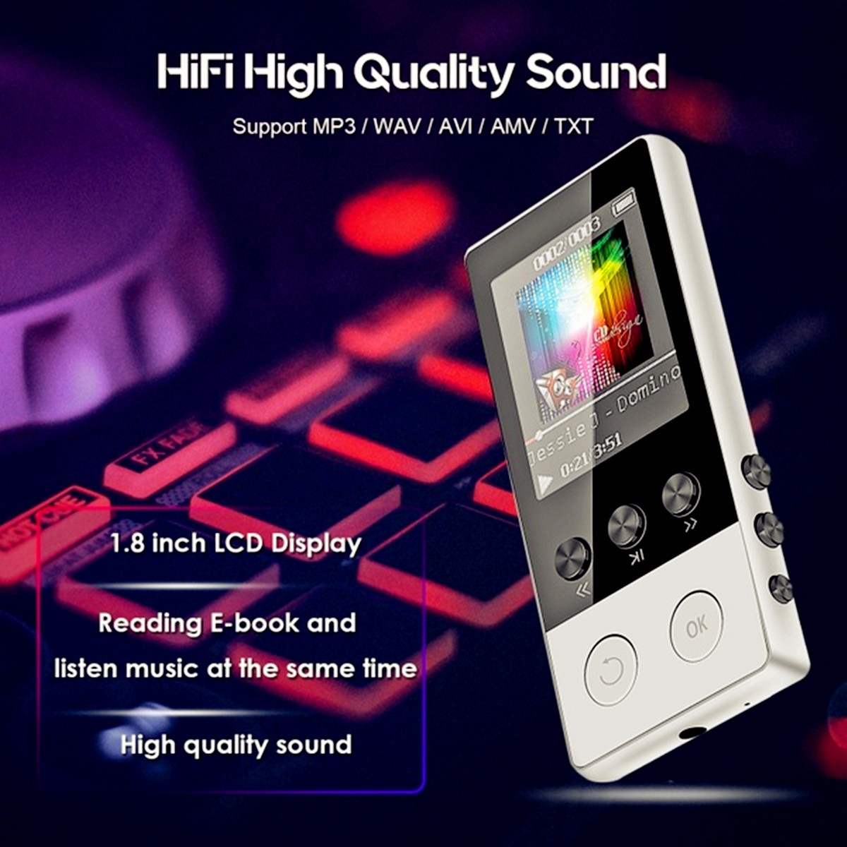 up to 128GB bluetooth MP3 Player Earphones HiFi fm Radio Sport MP 4