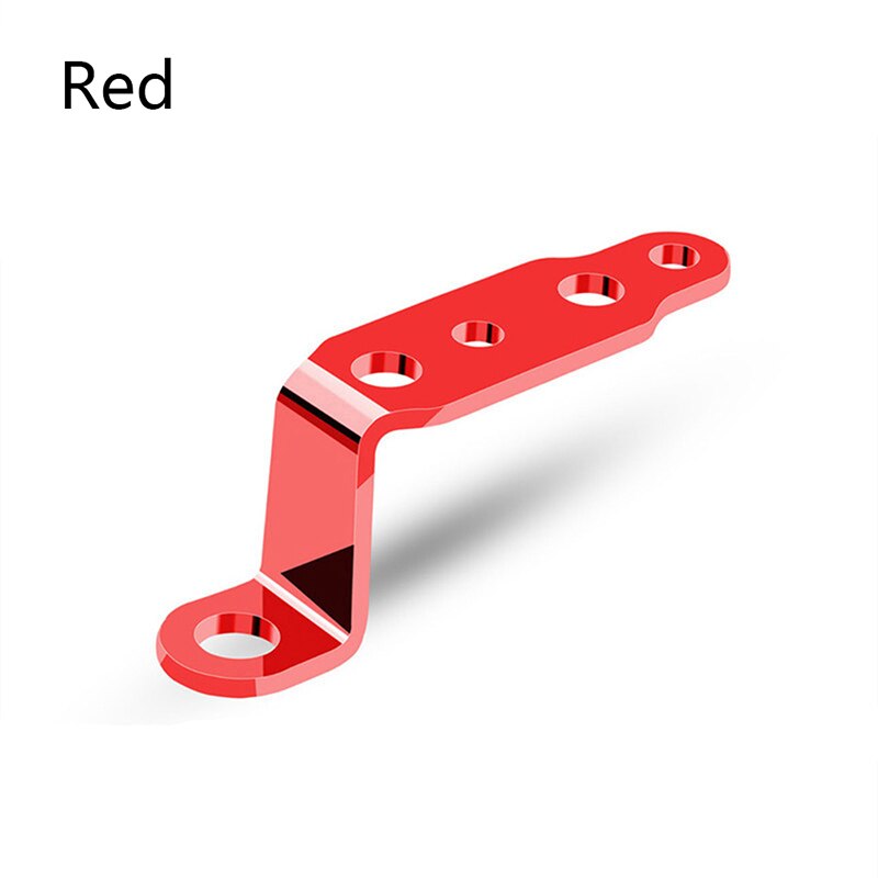 Support d'extension de rétroviseur multifonctionnel universel pour rétroviseur de moto: Rouge