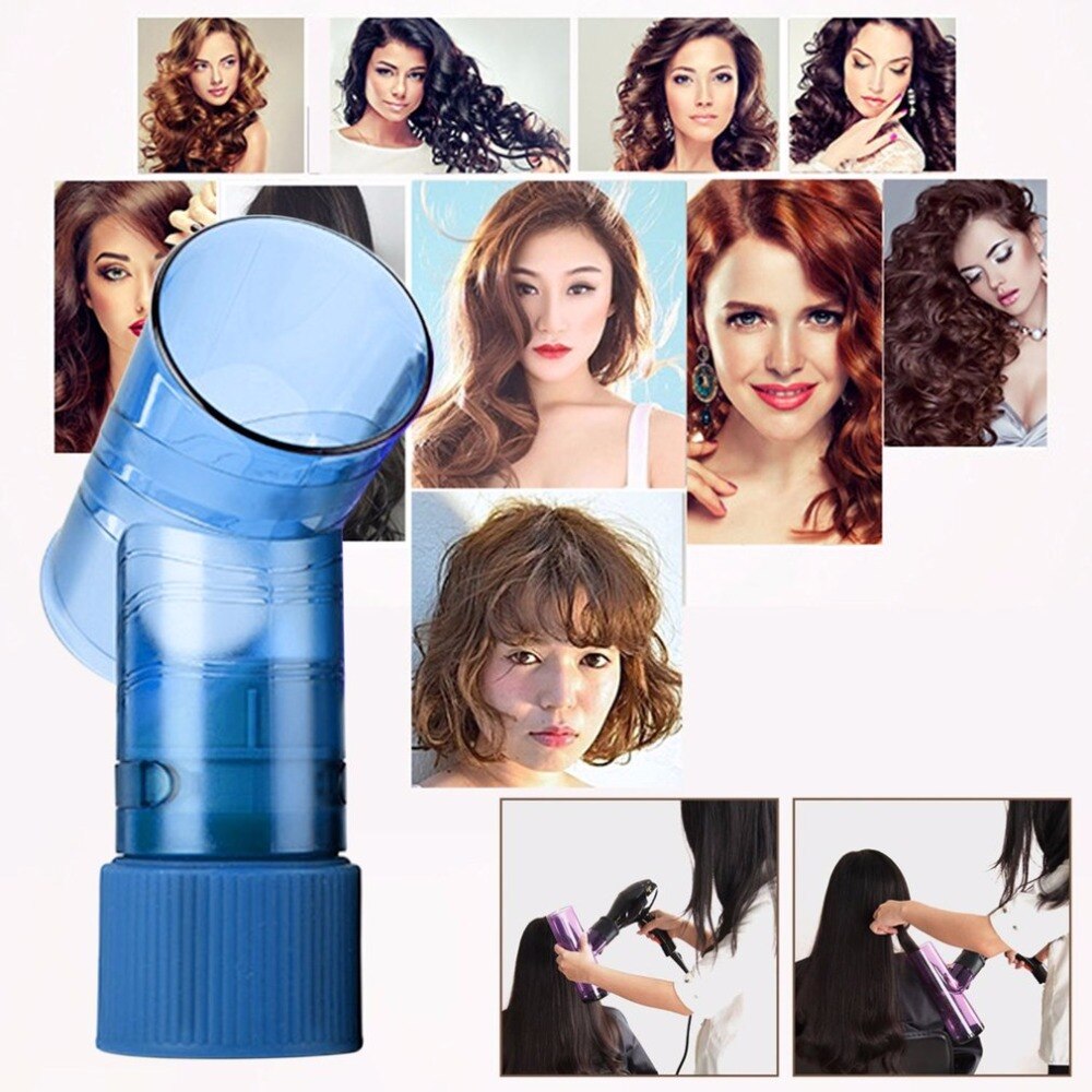 Design prático diy difusor de cabelo salão de beleza magia rolo de cabelo secagem tampão secador de cabelo vento onda secador de cabelo capa ferramentas estilo de cabelo