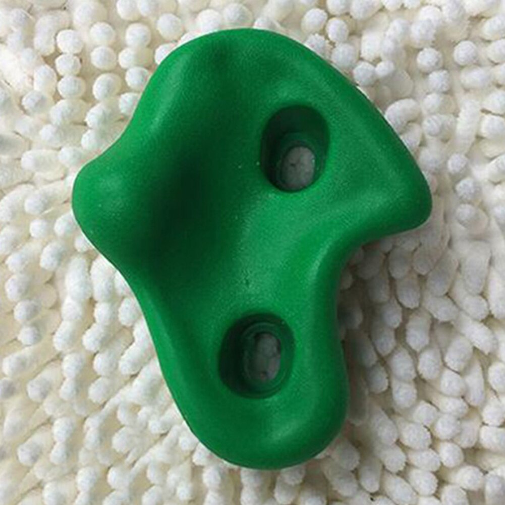 Kids UV Plastic Rock Wall Climbing Hand Holds without Hardware Screw R & D Boys Girls: green