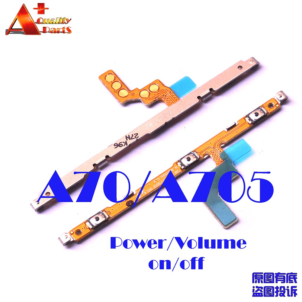 Para samsung galaxy a70 a705f a705ds a705fn volume de energia lado botão tira mainboard lcd usb charing board microfone cabo flexível: power flex