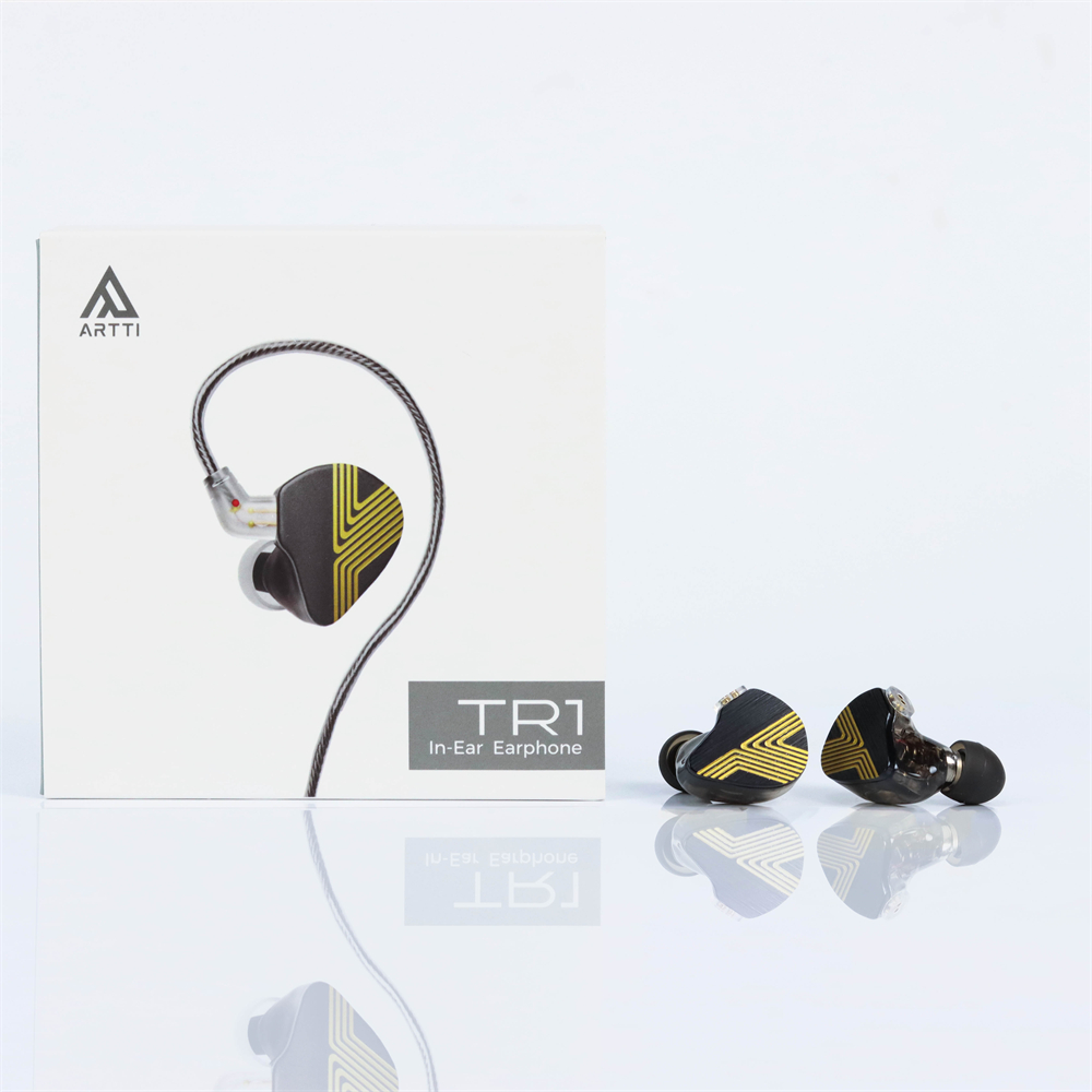 ARTTI TR1 1DD + 1BA słuchawki douszne HiFi przewodowe 10mm z monitorem berylowym 3.5mm/typ c odłączany kabel Mic