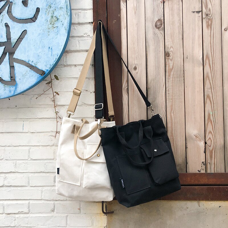 dame épaule sac de messager impression Canva femelle Simple sauvage décontracté étudiant sac plage sac multi-poche bolsa sac à main