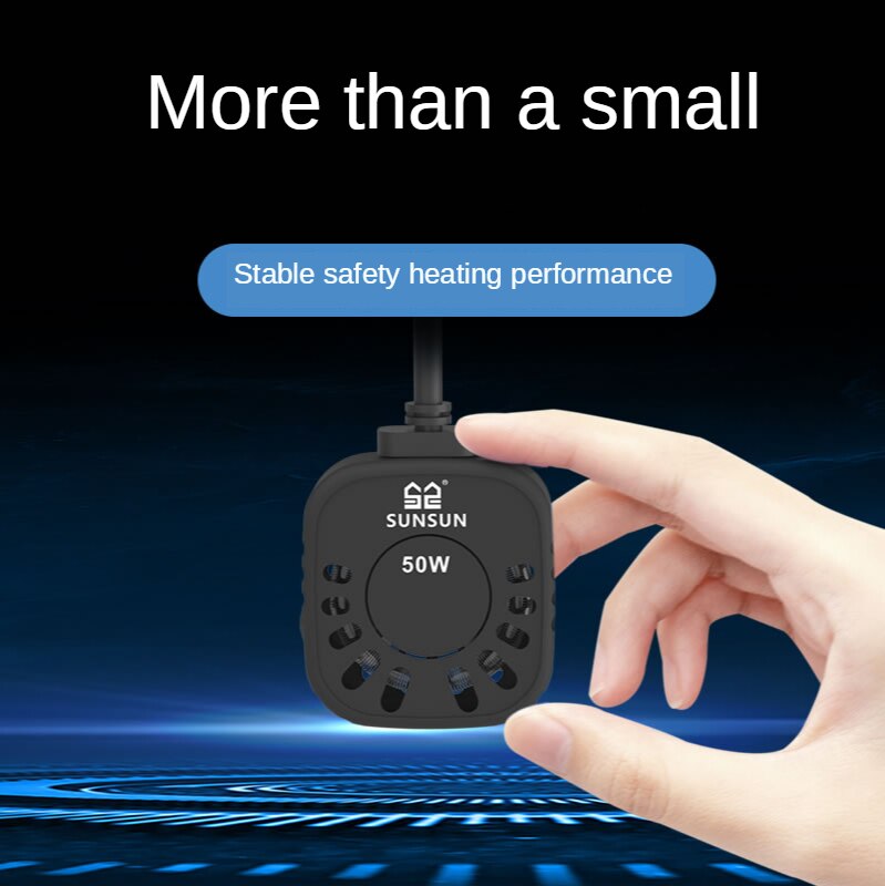 SUNSUN Mini Aquarium Turtle Heater with Protective Shell Tortoise Heating Rod Automatic Temperature Contorl for Fish Tank