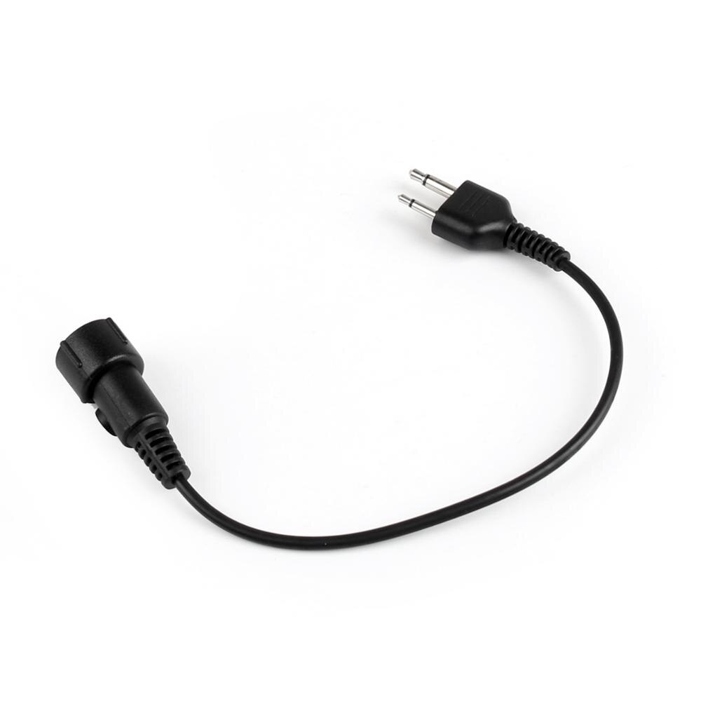 Artudatech 5 stk 2 pin mini din stik stik kabel til icom ic til cobra cb lige stik 2 wau radio headset