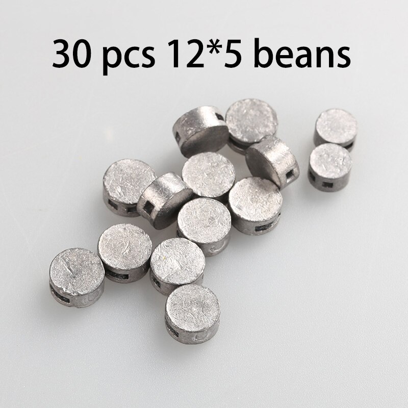 Sellos de seguridad sellados de plomo para prepago, 6x4, 8x5, 9x5, 10x5, 12x5, 15 unidades: 30 pcs 12X5 beans