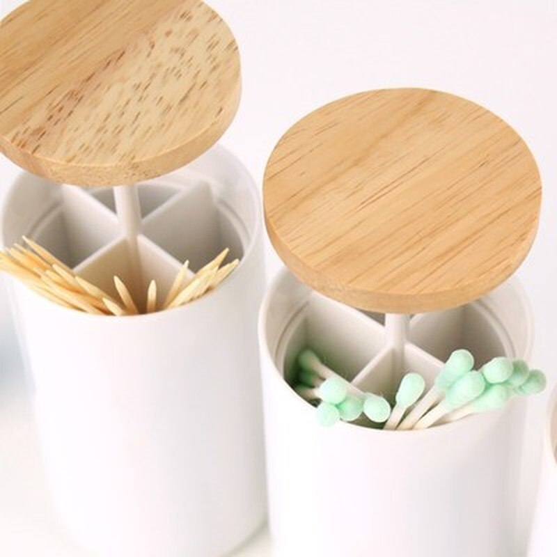 Houten Draagbare Tandenstoker Houder Keuken Accessoires Creatieve Push-type Restaurant Home Opbergdoos Wattenstaafje Dozen