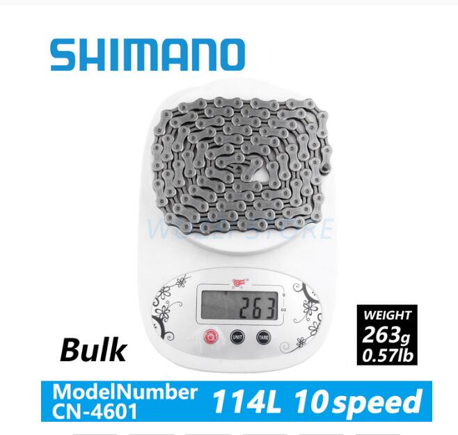 Shimano-cadena móvil para bicicleta de montaña HG50 8S, 6/7/8/9 velocidades, 112L, accesorios para bicicleta de montaña, cadena caja HG40, 116L: 10S 4601 114L No box