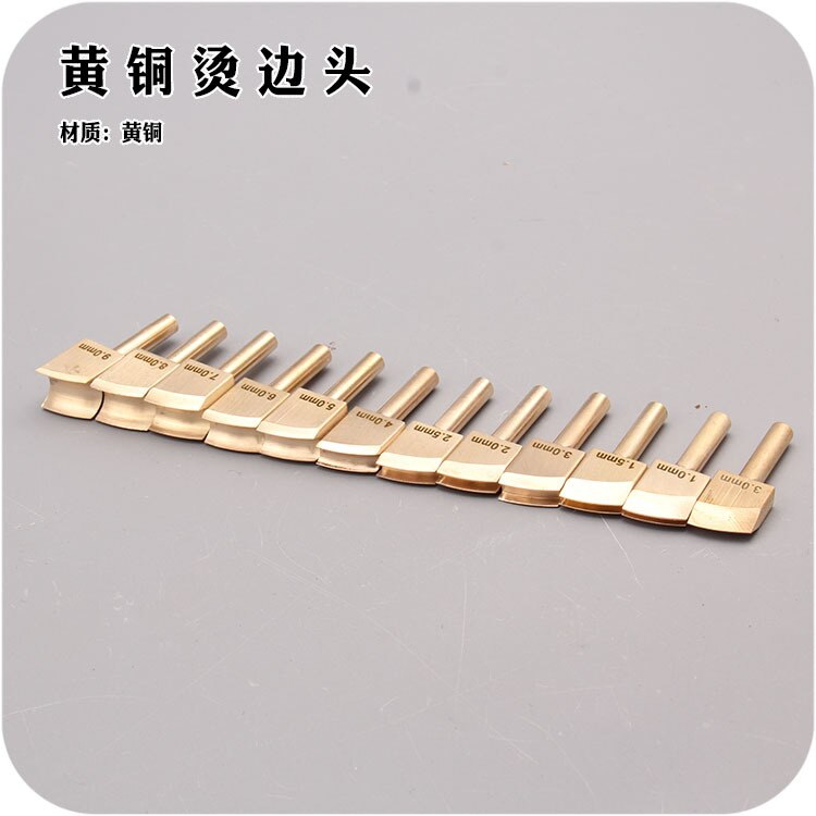 Single Line 1-9mm Leather Edge for Sealing DIY Tool Brass Soldering Iron Edge Marking Leathercraft Tool