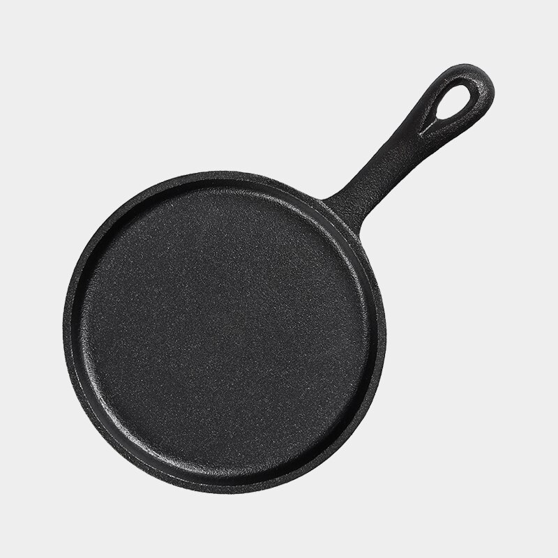 Gietijzeren Kleine Koekenpan Mini Pan Non-stick Ongecoat Gietijzeren Koekenpan Omelet Dikke Ronde Koekenpan ZP7041514