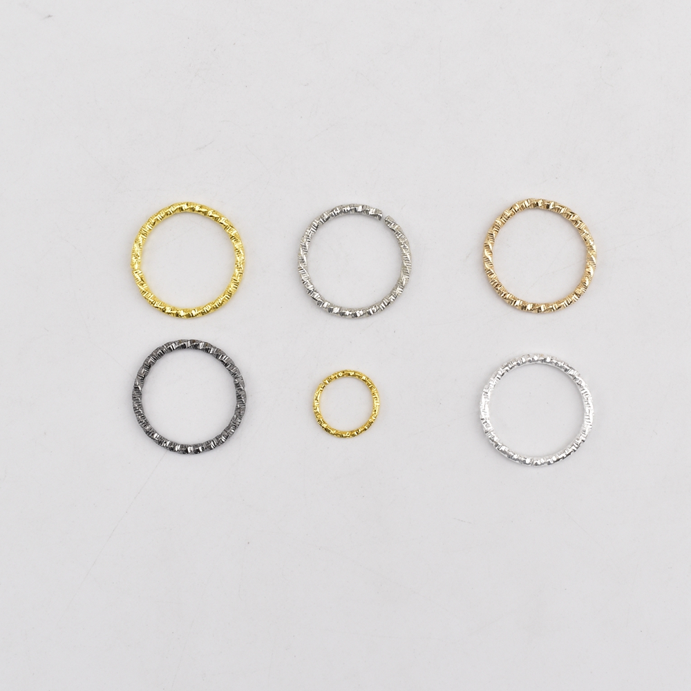 Anneau de saut en relief, lot de 20 à 100 pièces, 8-20mm, accessoires de bijoux faits à la main, DIY, 【js144