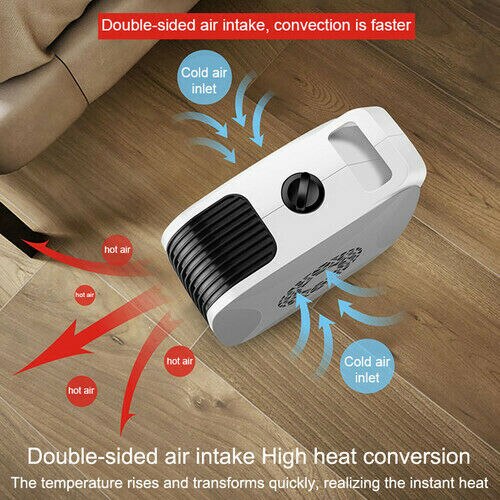 Newest Portable Mini Electric Heaters Portable Desk Space Heater Noiseless Winter Warmer Fan Air Blower