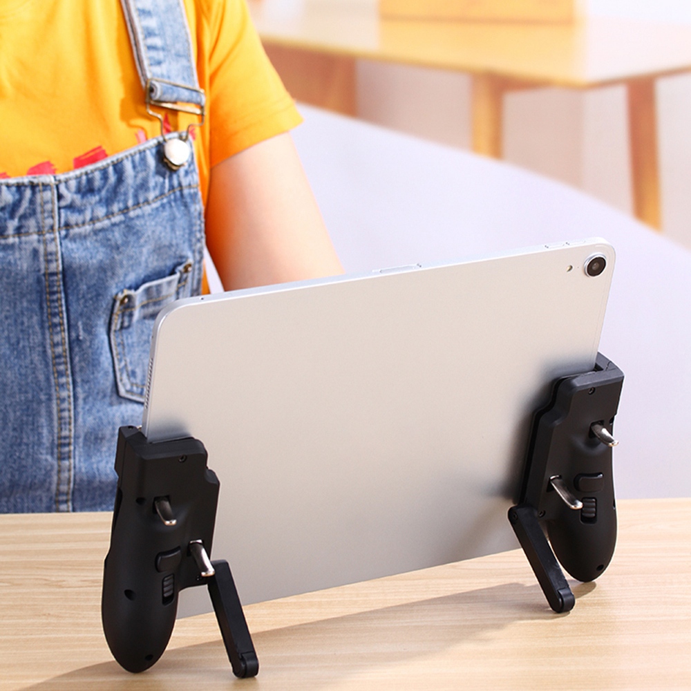 Til pubg-controller med seks fingre, pubg mobile-trigger, gamepad-greb, lr fire-sigteknap, joystick til ipad-tablet, fps-håndtag