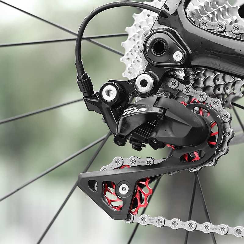 Westen Radfahren Fahrrad Hinterrad Führungs Rad MTB Rennrad Umwerfer CNC Riemens cheibe 11t 13t Keramik Lagerbier leichtes Fahrrad getriebe