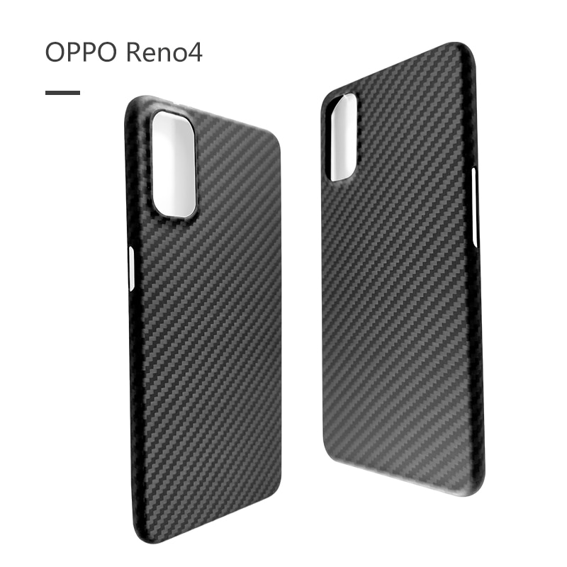 Carbon Fiber Beschermhoes Voor Oppo Ace2 Vivo X50 Telefoon, matte Aramid Fiber Ultra-Dunne Telefoon Case Oppo Reno 4/4 Pro