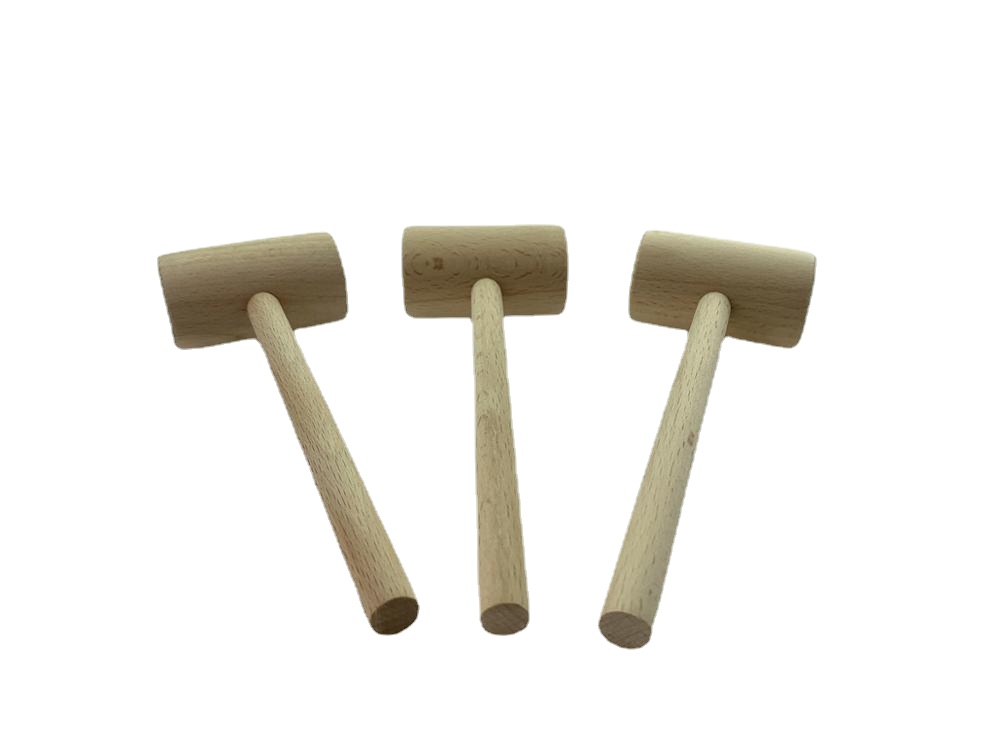 Wooden Hammer Round Head Wooden Hammer Solid Wood Mallet Wooden Hammer Handmade Small Wooden Hammer