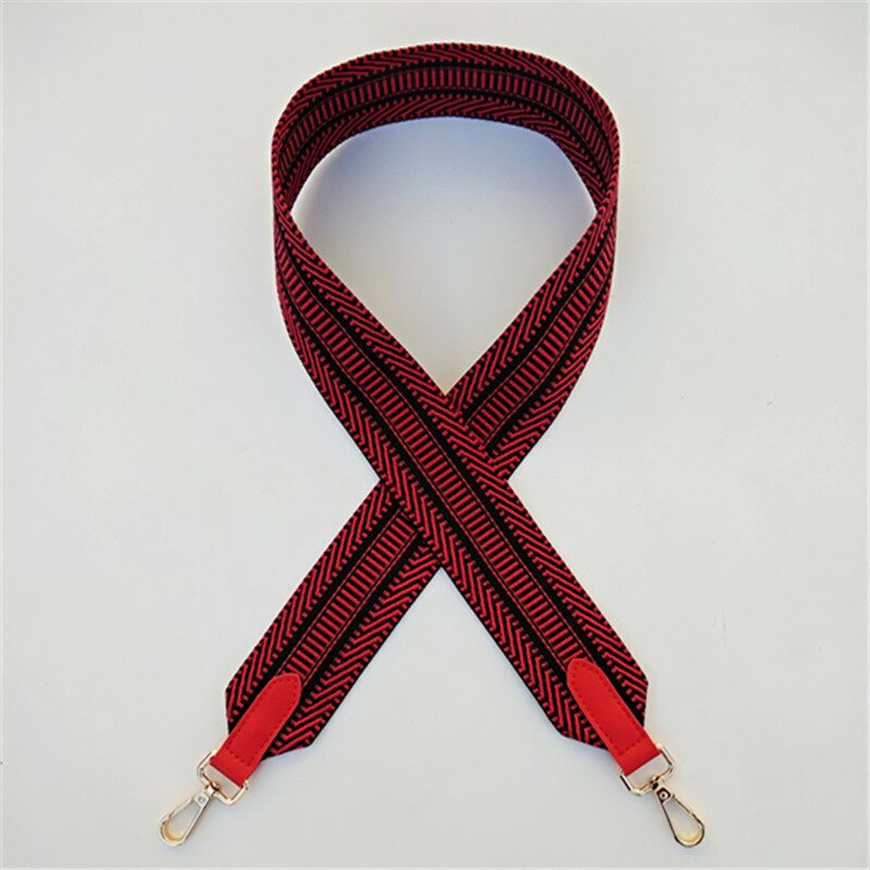 Colorido cinto de couro feminino saco acessórios arco-íris tecido ajustável alça para bolsa alça de ombro de náilon alças w211: G