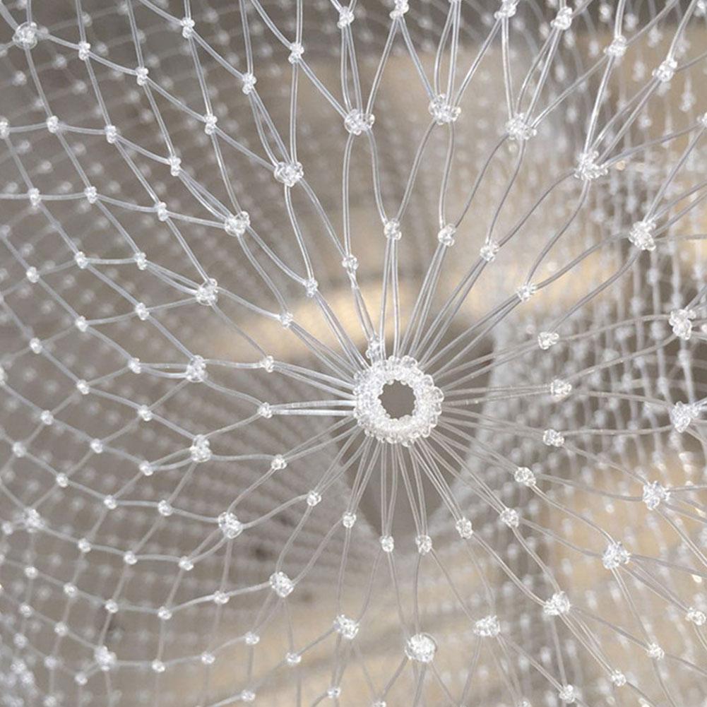 Double Braided Mesh Net Fishing Landing Net 30/40/50/60 cm Fishing Tools Mesh Hole For Bass Trout Catch Fishing Accesories