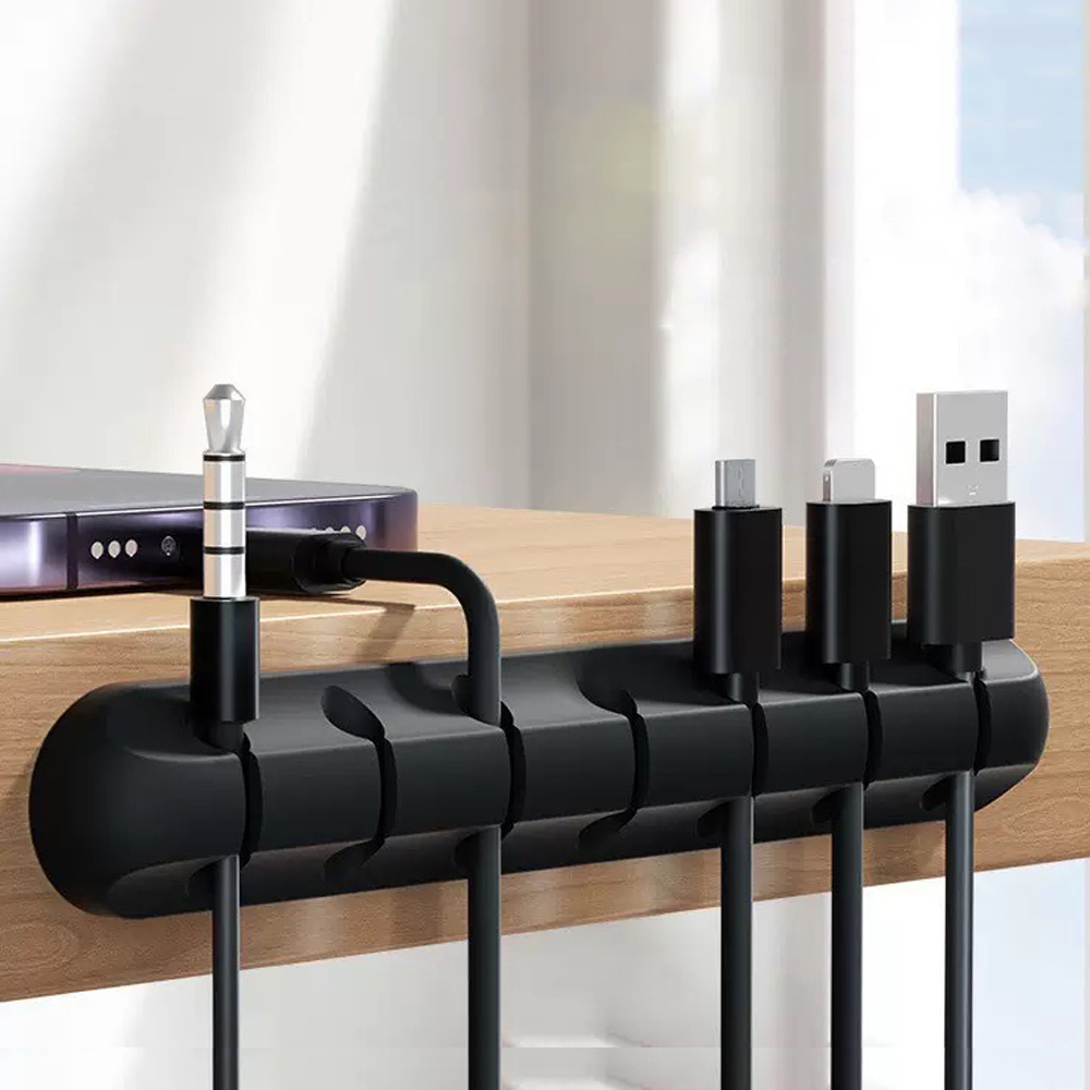 Zelfklevende kabelhouder Clips Snoerbeheer Draadorganizer voor desktop USB-oplaadkabel Nachtkastje Netsnoer Muiskabel