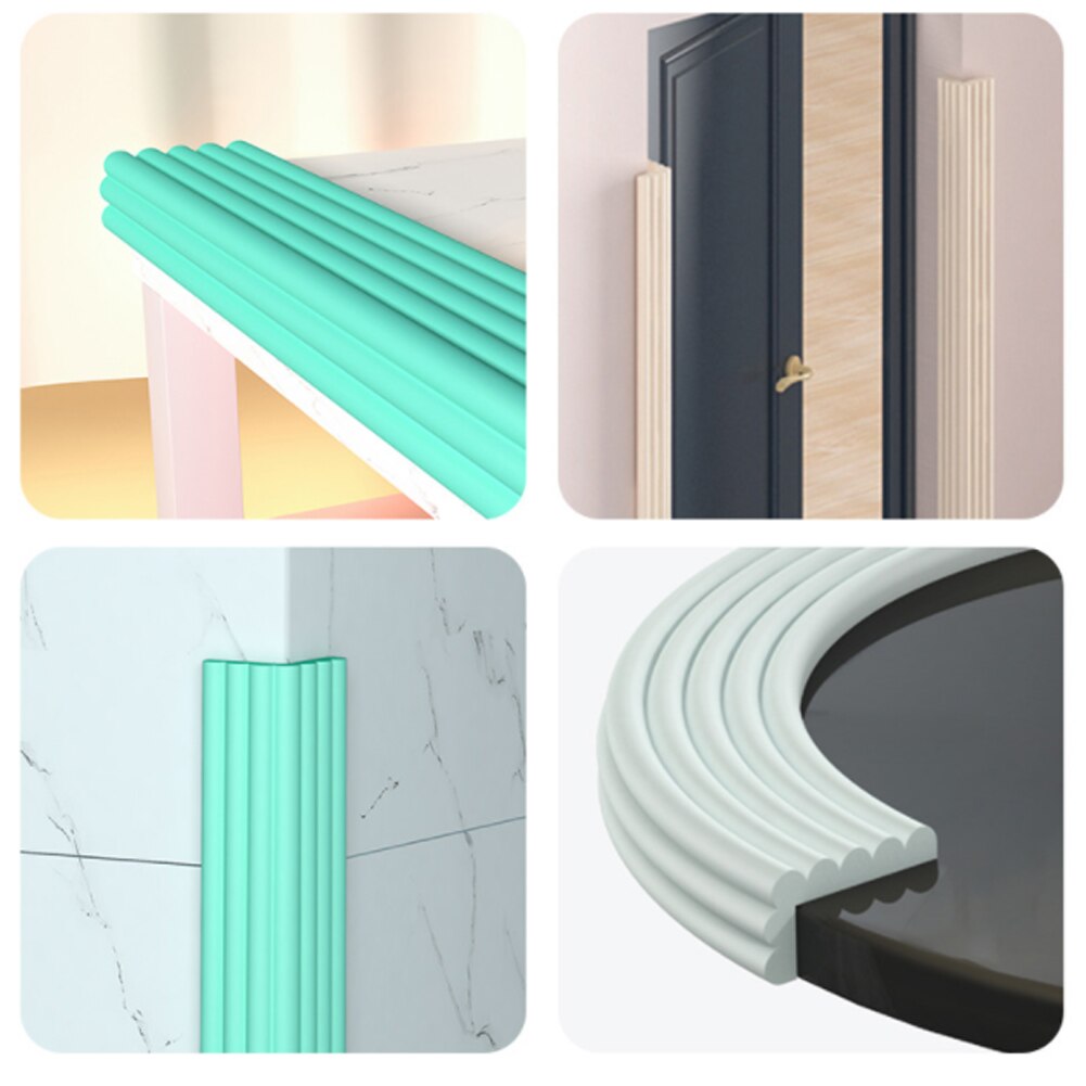 2m/roll Edge Protector Baby Safety Living Room Home Office Coverage DIY Soft Furniture Corner Guard Anti Collision Bumper