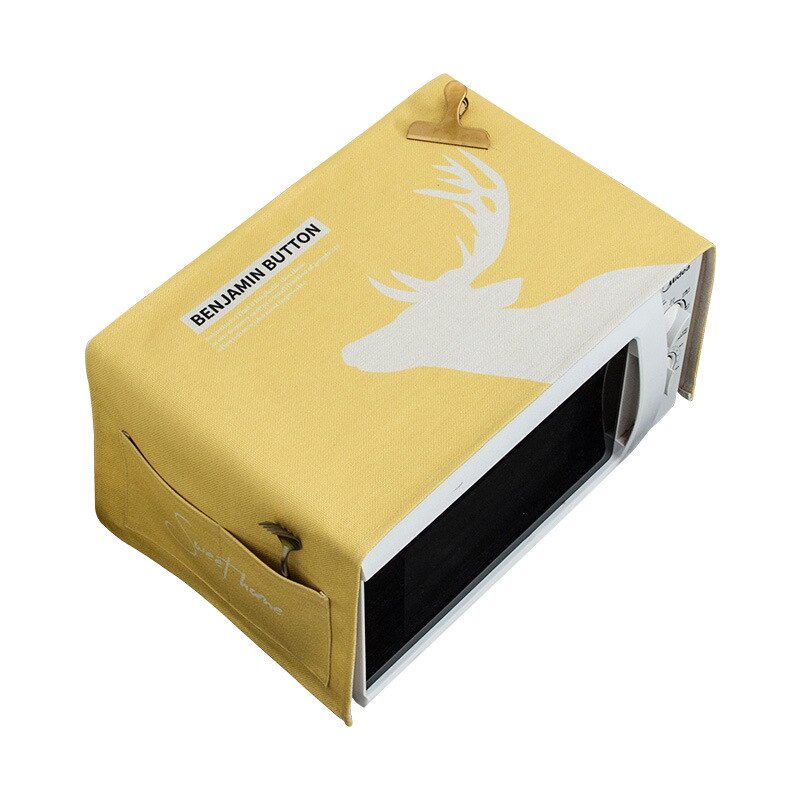 Cubierta Rectangular para horno de microondas, color amarillo, a prueba de aceite