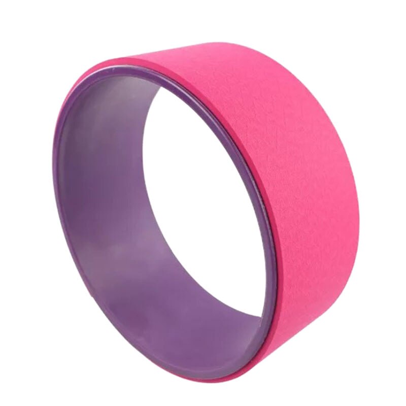 Yoga Wheel Comfortable Yoga Prop Wheel Back Bends Stretching Training Accessories: ultraviolet pink