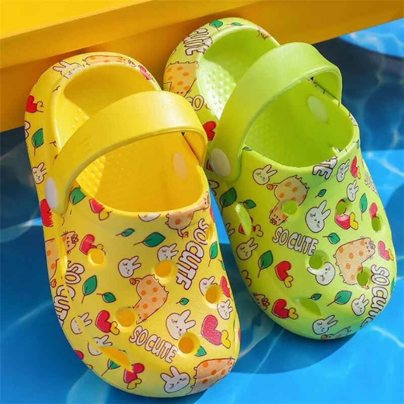 Children Garden Shoes Boys and Girls Cartoon Sandal Summer Slippers Kids Garden Baby Sandals