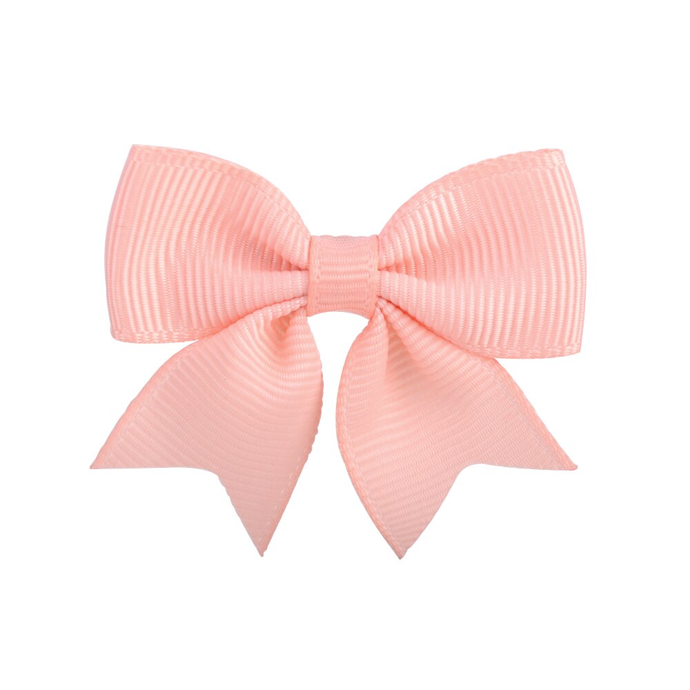 1 Piece Solid Grosgrain Ribbon Bows Hairpin Girl's Hair Bows Boutique Hair Clip Handmade Bowknot Clip For Kids Hair Accessories: 8