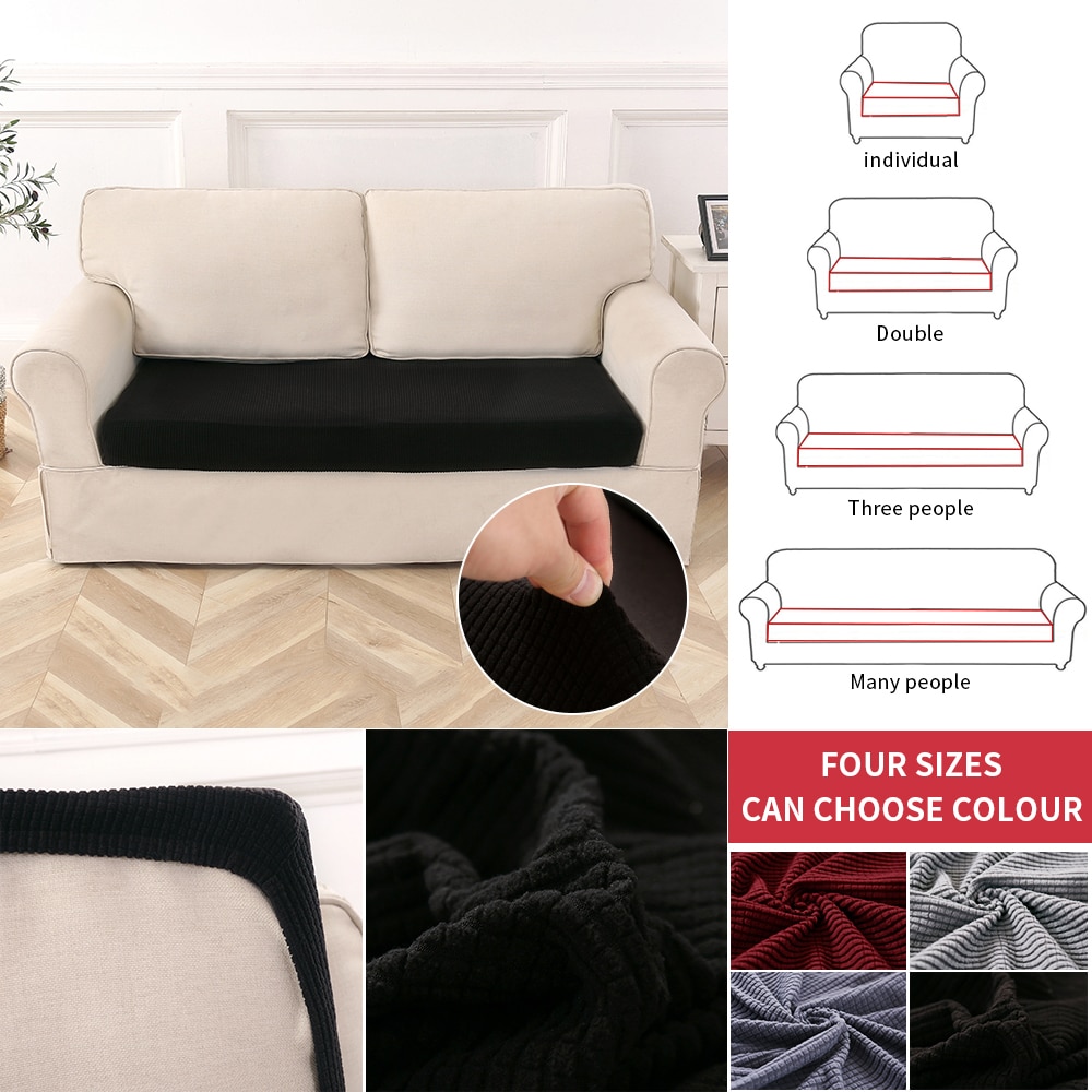 Huisdecoratie effen kleur bankkussenhoes elastische beschermer bankhoes persoonlijkheid bijpassende wasbare bankhoes hoes