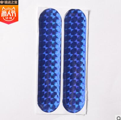 2 stuks waterdichte reflecterende autostickers, waarschuwingstape, reflecterende strips, veiligheidsmarkering voor autovelg, wenkbrauw, deurrand: Blauw