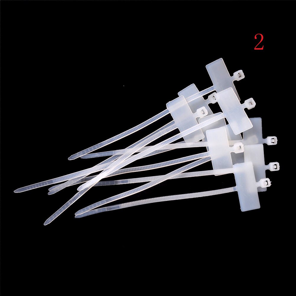 100Pcs/lot RJ45 RJ12 Releasable Nylon Cable Ties Wire Organiser Plastic Nylon Mark Tags Zip Ties Label Sticker Cable Zip Ties