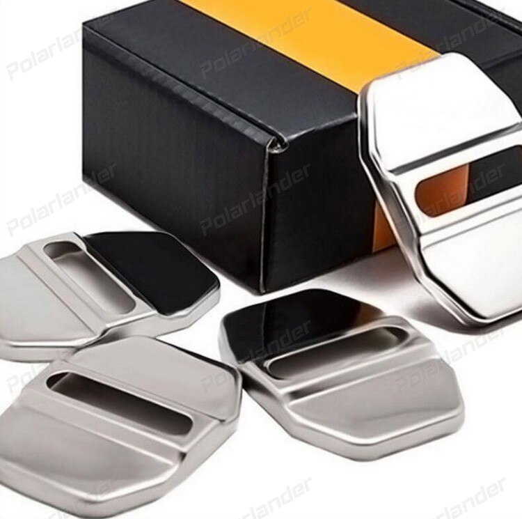 Cubierta de cerradura de puerta de coche, 4 piezas, para AMG, Benz Clase a, 002-1, 14-16, estilo de coche, acero inoxidable, clase 15 GLA, 10-15, Clase C, AMG