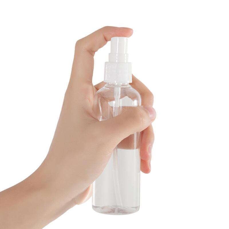 1 stuk 100ml kleine transparante plastic lege spuitfles hervulbare flessen reis transparante plastic parfumfles