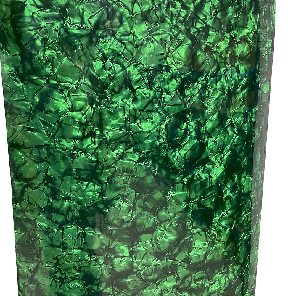 DIY Drum Wrap 16&quot; x 60&quot; 0.50mm Pearl Color Big Pattern Celluloid Sheet Musical Instrument Deco Sheet: Diamond Green