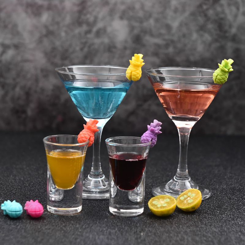 Charms Wijn Stoppers Ananas Wijn Fles Stoppers Silicone Herbruikbare Drank Fles Stoppers