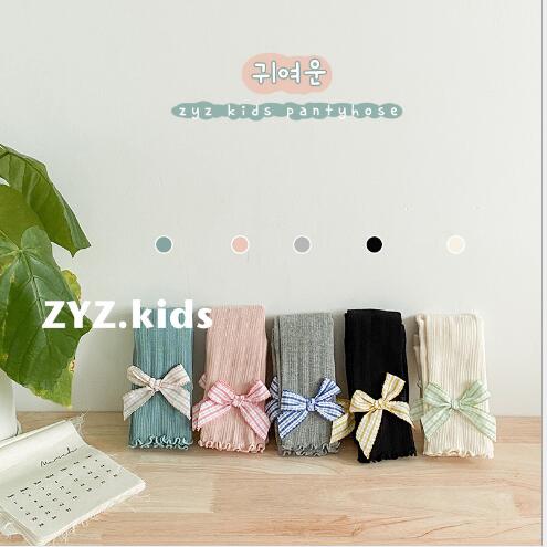 Mallas para niños de 2-8 años, , primavera , pantalones con lazo de dibujos animados, pantis para niñas