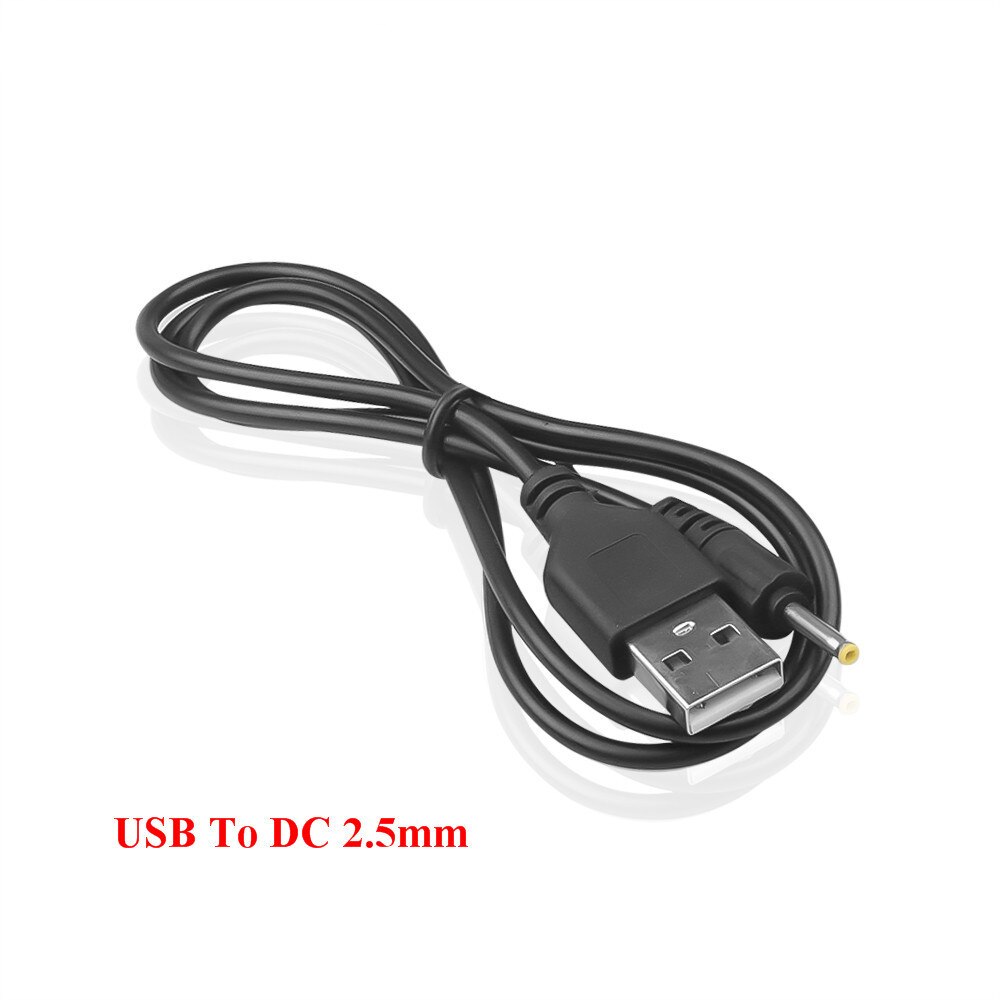 Draagbare 5V 2A Usb Naar Dc 5.5 Mm 2.5 Mm Usb Power Supply Kabel Snoer Adapter Oplader Jack Plug voor Tablet