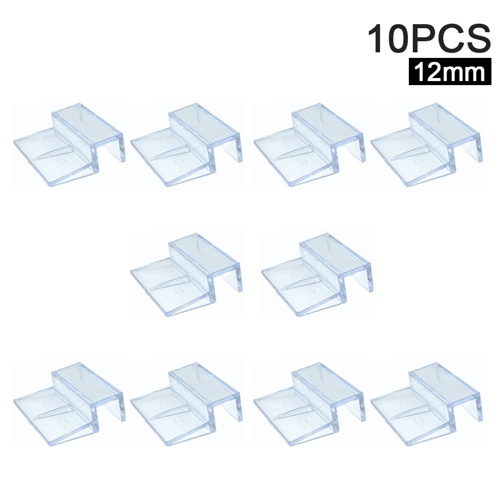 10 Uds soporte de tapa de cristal para pecera Clip multifuncional soporte para el hogar acuario transparente fácil de instalar suministros de acrílico para mascotas