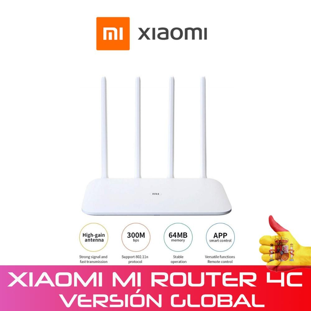 Xiaomi Mi routeur WIFI 4C 64 RAM 300Mbps 2,4G 802,11 b/g/n antennes 4 bandes de routeurs sans fil répéteur WiFi Mihome