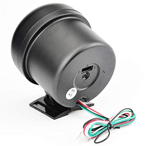 Universal 3.75 inch 12V White LED Backlit Tachometer Gauge with Red Shift Light for Auto Gasoline Car, 0-8000 RPM