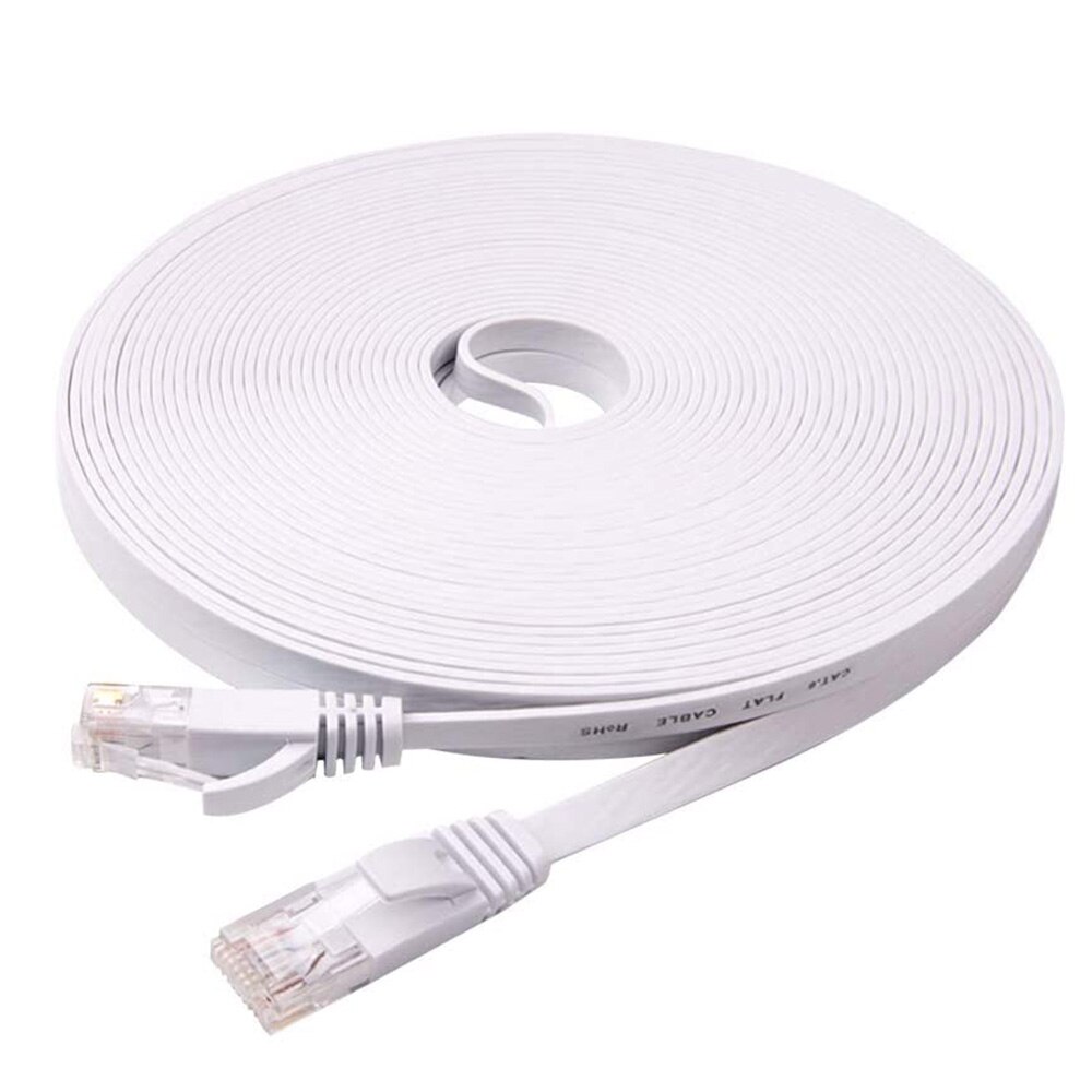 0,5 m 1m 2m 3m 5m 10m 15m 20m 30m Kabel CAT6 wohnung Ethernet Kabel RJ45 Patch LAN KATZE 6 Netzwerk kabel Für Computer Router Laptop: White / 1,5 M