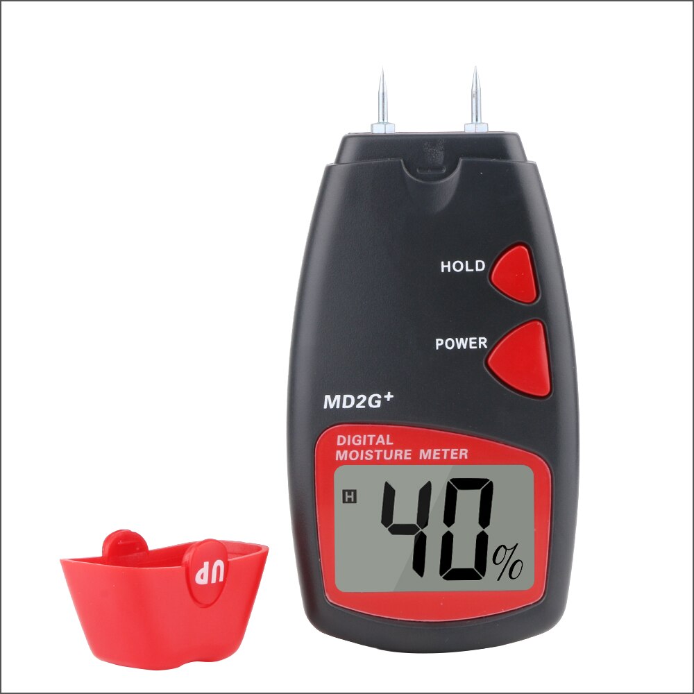 RZ Misuratore di Umidità del Legno Digitale Misuratore di Umidità del Hanheld Portatile di Umidità Igrometro Legname 2 Spilli Sensore di Strumenti di Campo di misura 5% ~ 40% MD2G