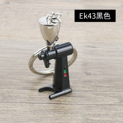 Barista Koffie Tamper Sleutelhanger - Espresso Accessoires - Draagbare Koffie - Metalen Handvat: Oranje