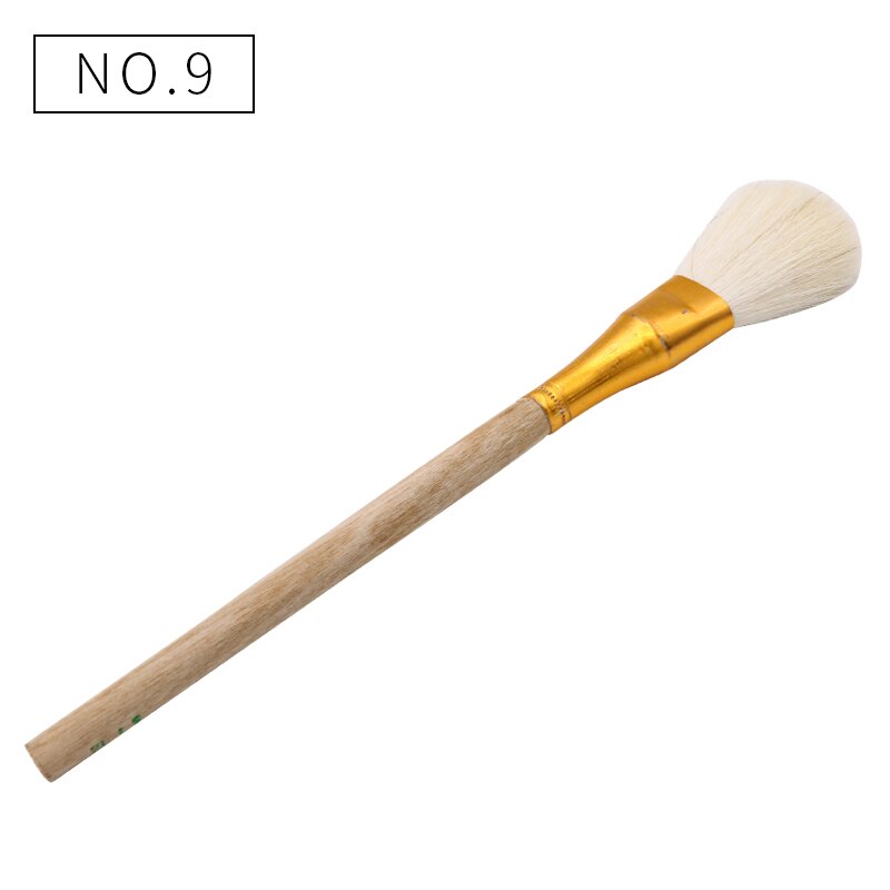 10 stücke Wolle Stift Pinsel Glatte und Weiche Gold Blättert Stift Gute Werkzeug für Vergoldung Blätter Pinsel: Nein9