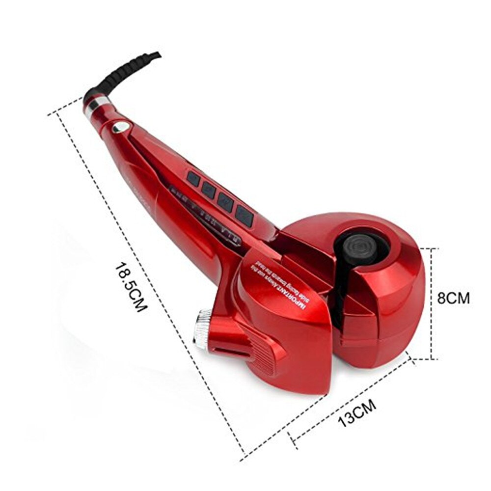 Automatyczna lokówka parowa automatyczna lokówka do włosów wirująca lokówka automatyczna z wyświetlaczem LED Curl Curling Iron