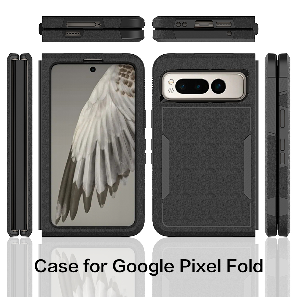 for Google Pixel Fold Case Luxury Cute Armor Shockproof Soft Silicone Edges Hard Bussiness Phone Cover GooglePixelFold G9FPL