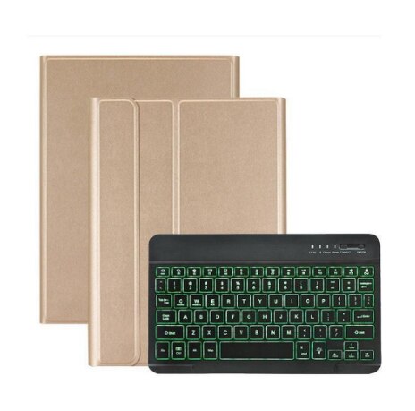 Backlit Draadloos Toetsenbord Case Voor Lenovo Tab M10 Fhd Plus 10.3 Tb-X606F TB-X606X Tablet Stand Cover Folio Case met Toetsenbord: YELLOW