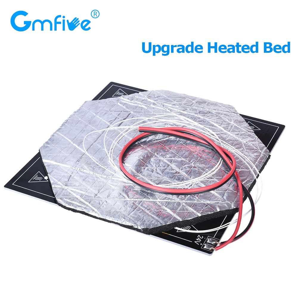 GmFive 3D Printer Heated Bed Bed Heat Bed Aluminum Plate 12V/24V With Insulation Cotton For Ender-3/Pro Ender3S Ender-5 CR10