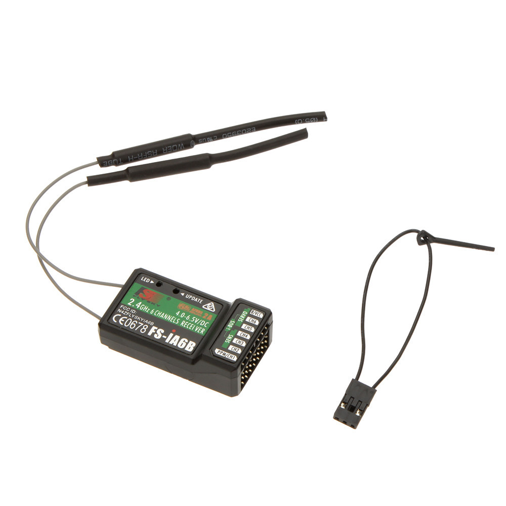 Original Flysky FS-iA6 FS-iA6B 6CH 6 Channel Remote Control Receiver Compatible Flysky i4 i6 i10 GT2E GT2F GT2G Transmitter