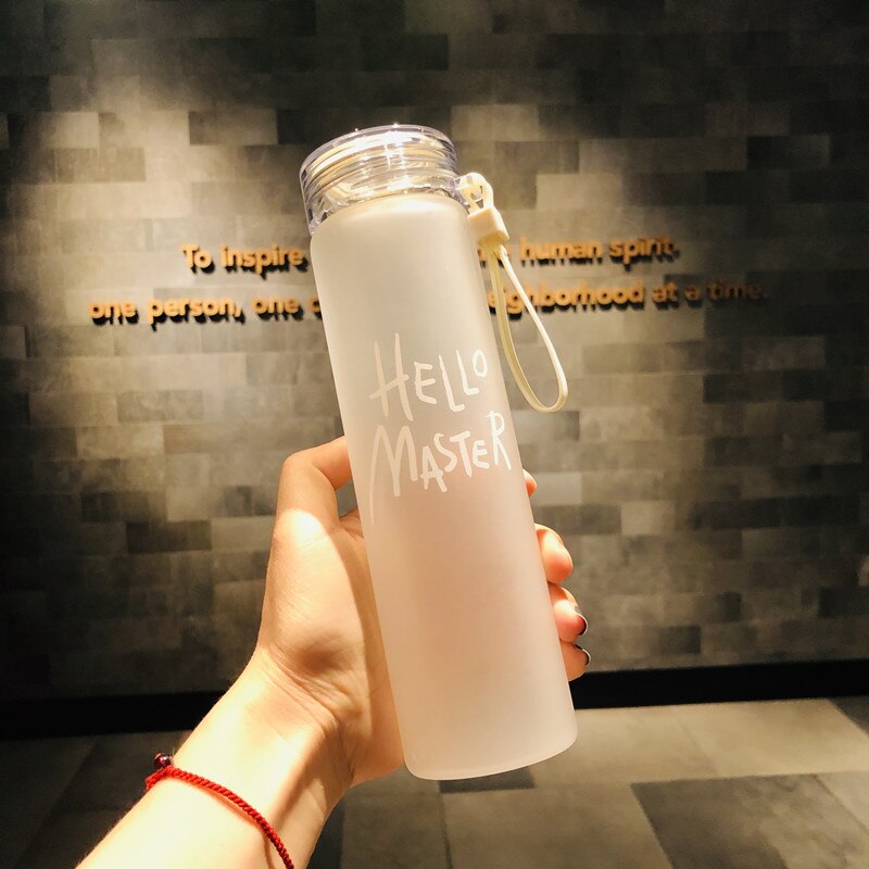 Waterfles 500 ml plastic drinkgerei buitensport school lekvrije afdichting gourde klimtocht waterflessen mijn fles: 44